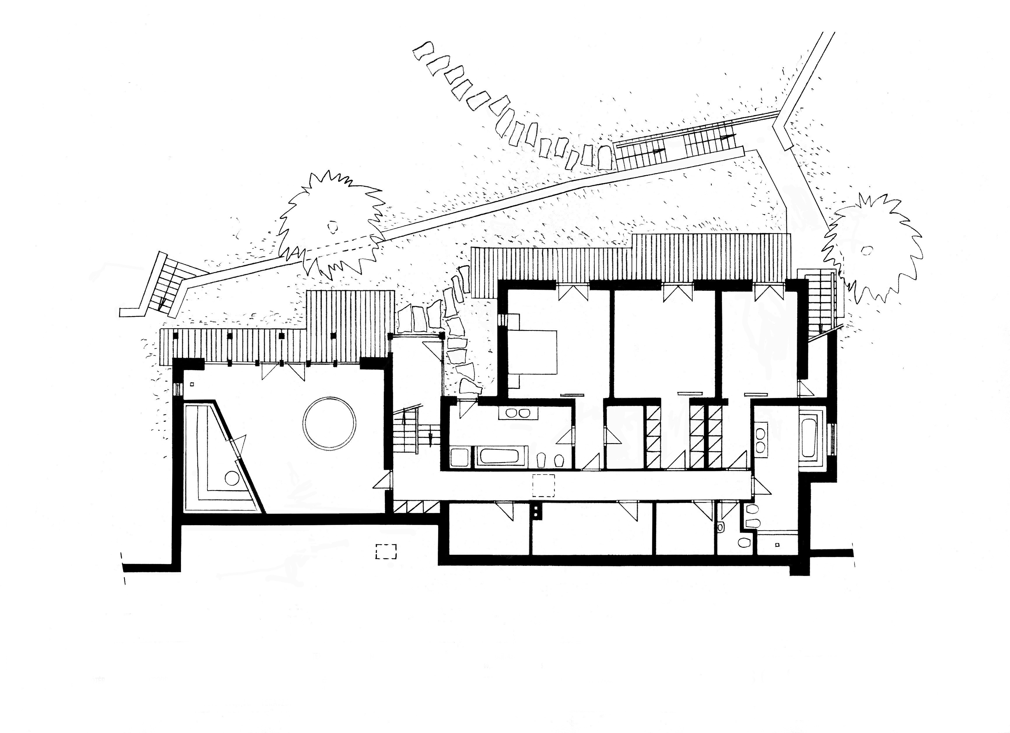 Alsó szint alaprajz