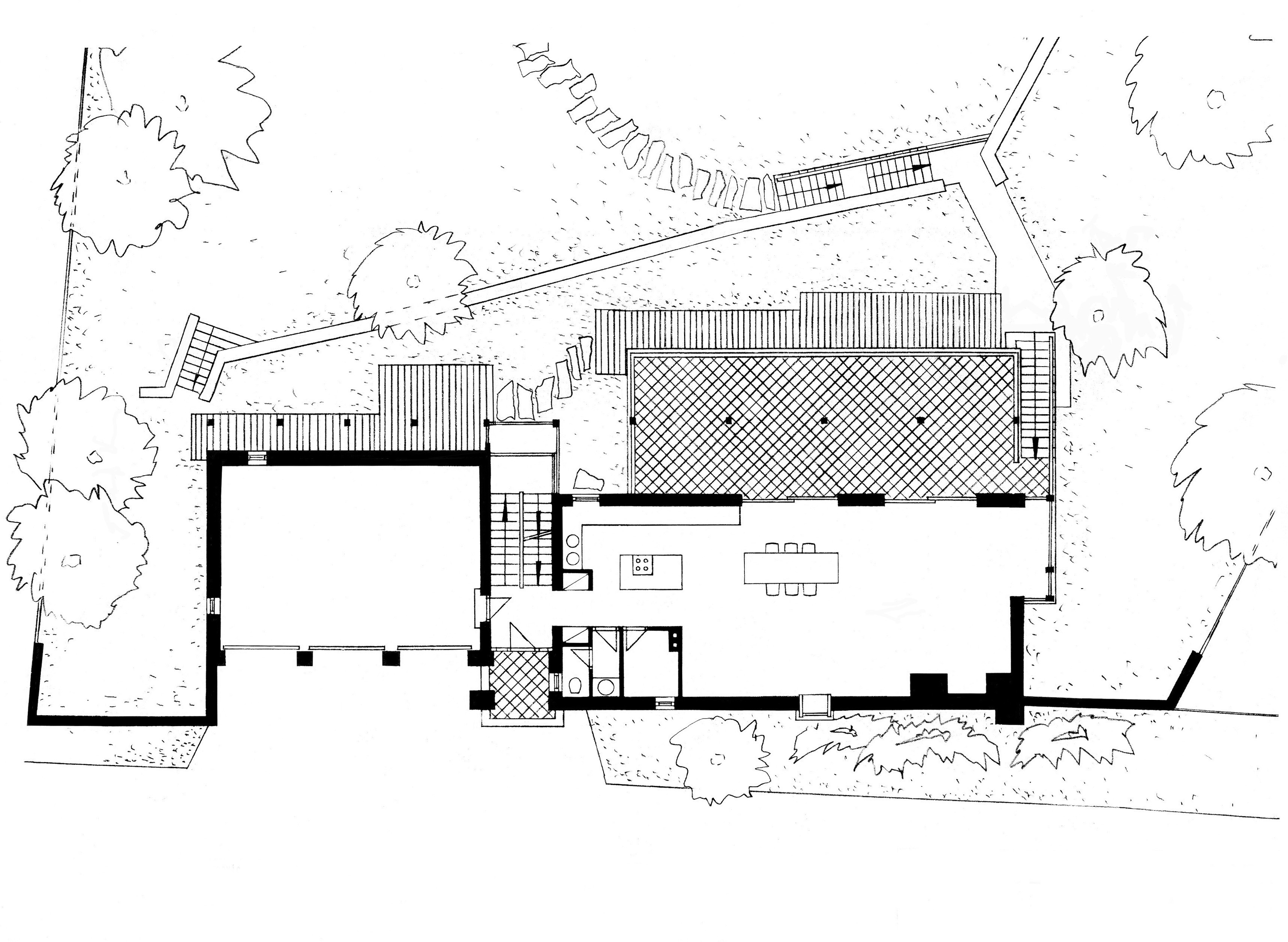 Felső szint alaprajz