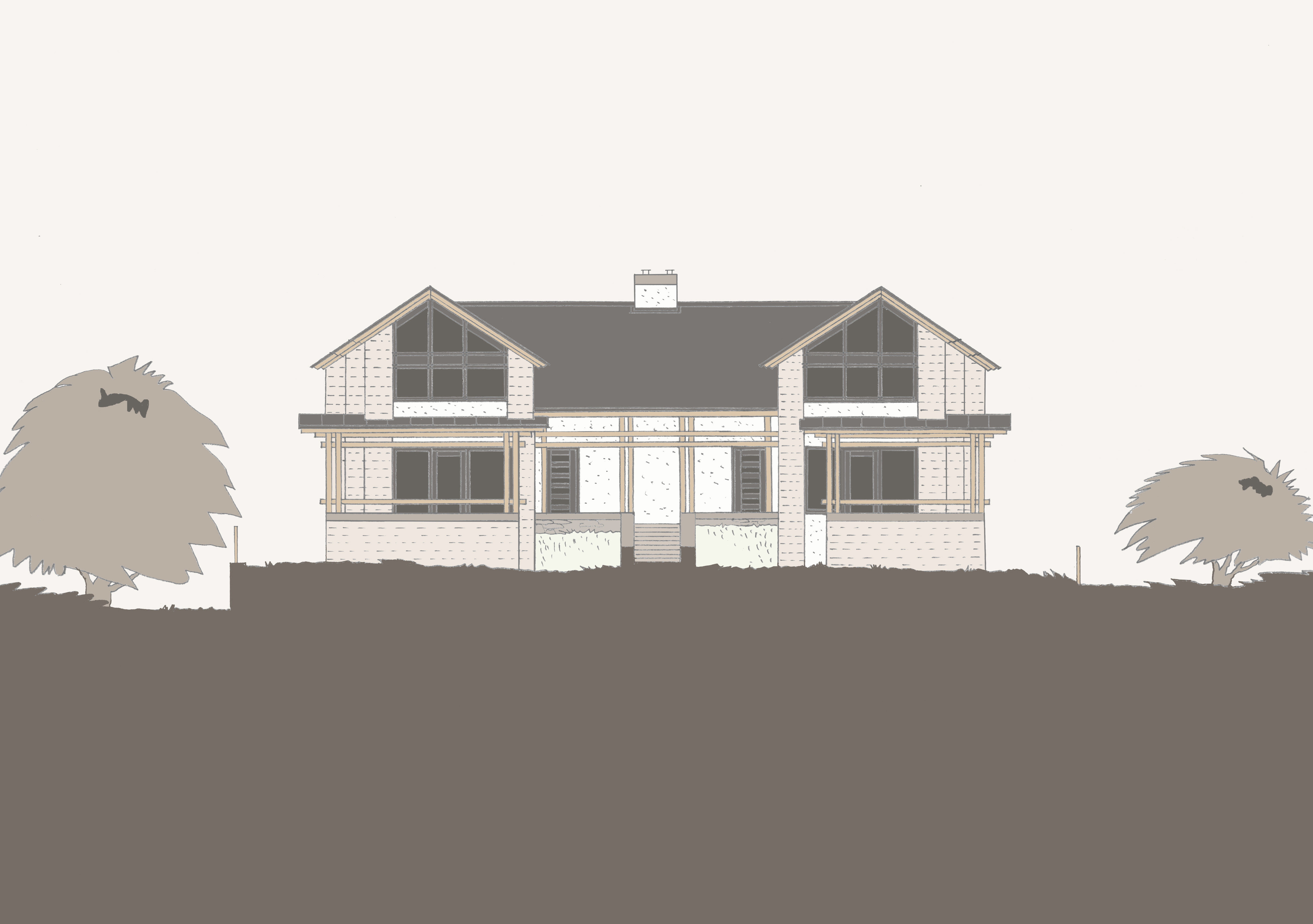 Északnyugati homlokzat