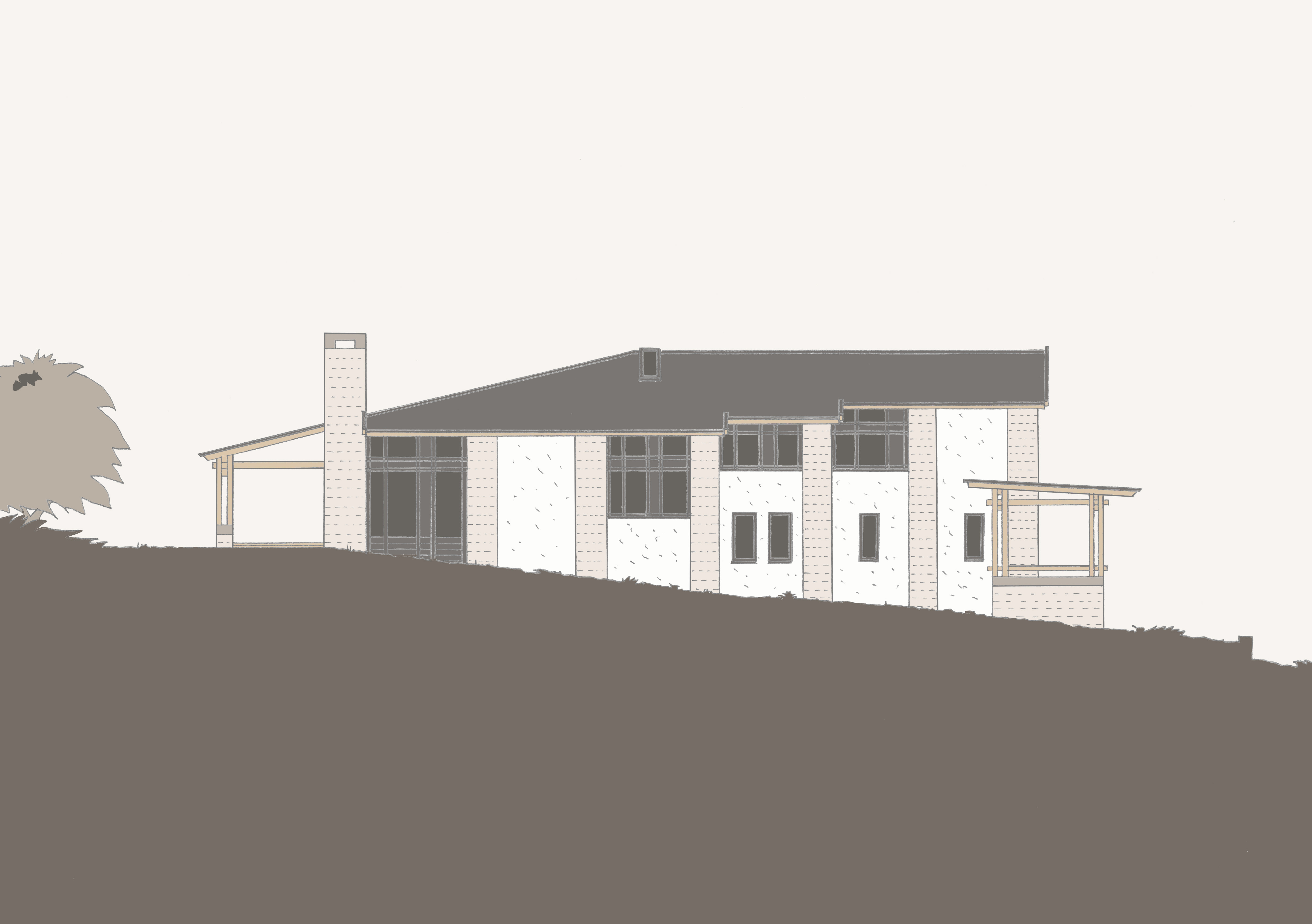 Északkeleti homlokzat