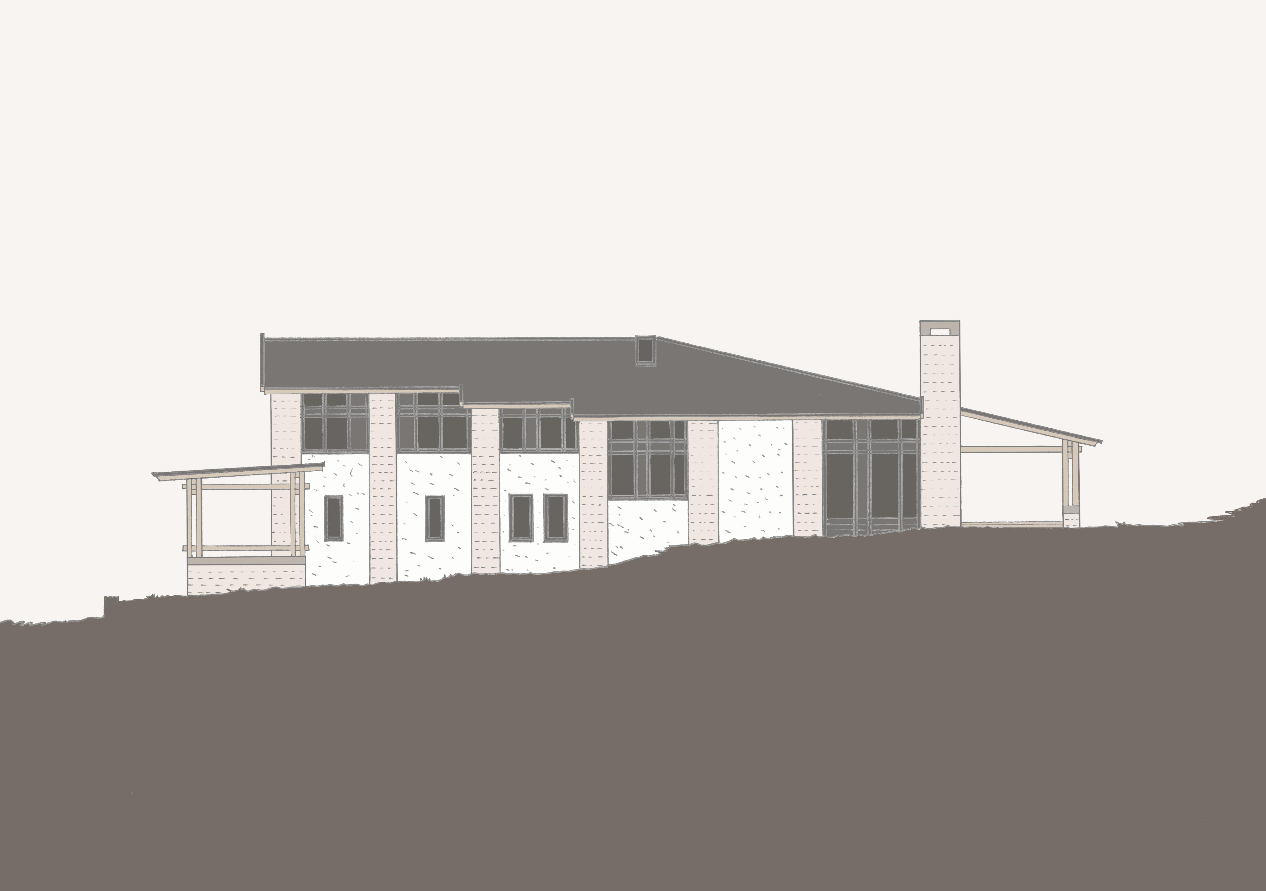 Délnyugati homlokzat