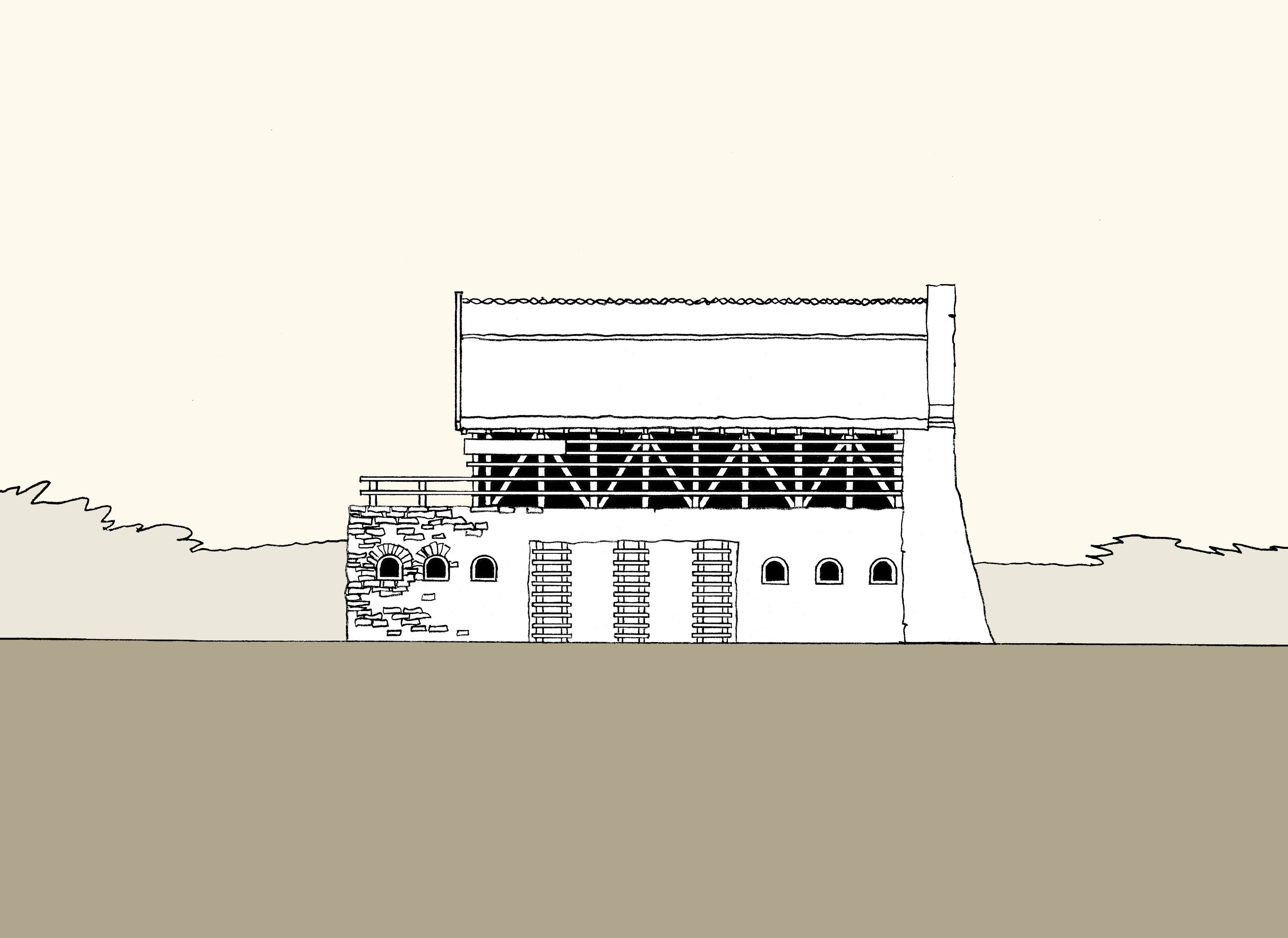 Délnyugati homlokzat