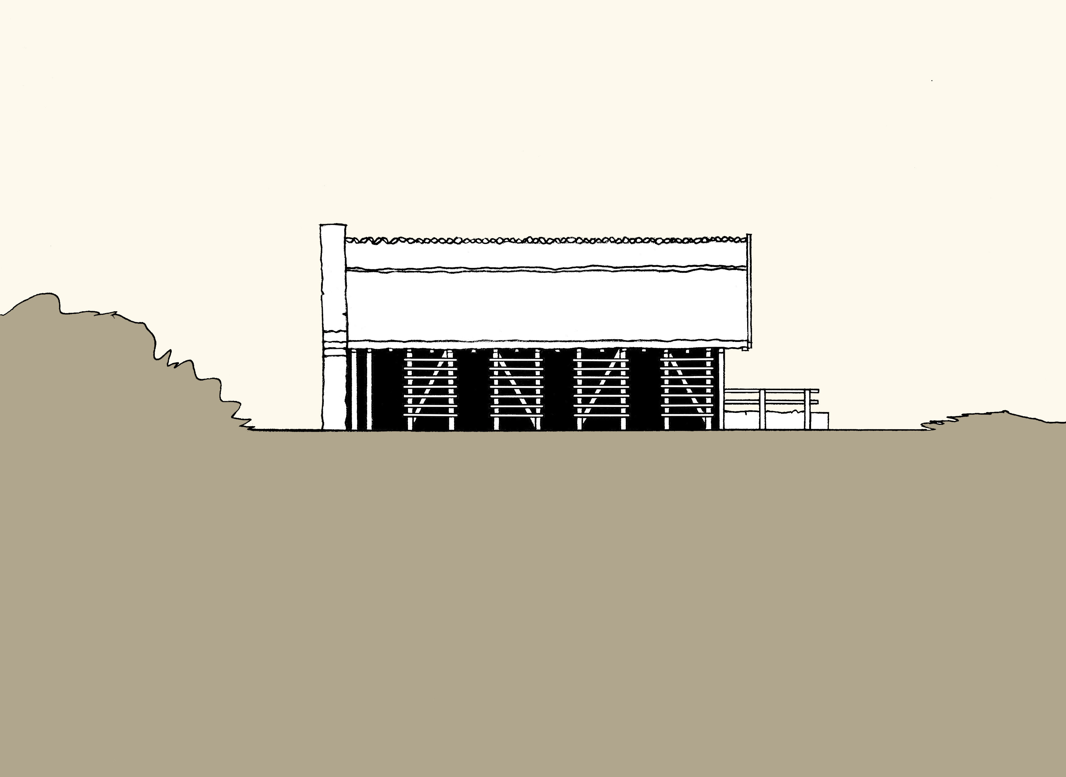 Északkeleti homlokzat