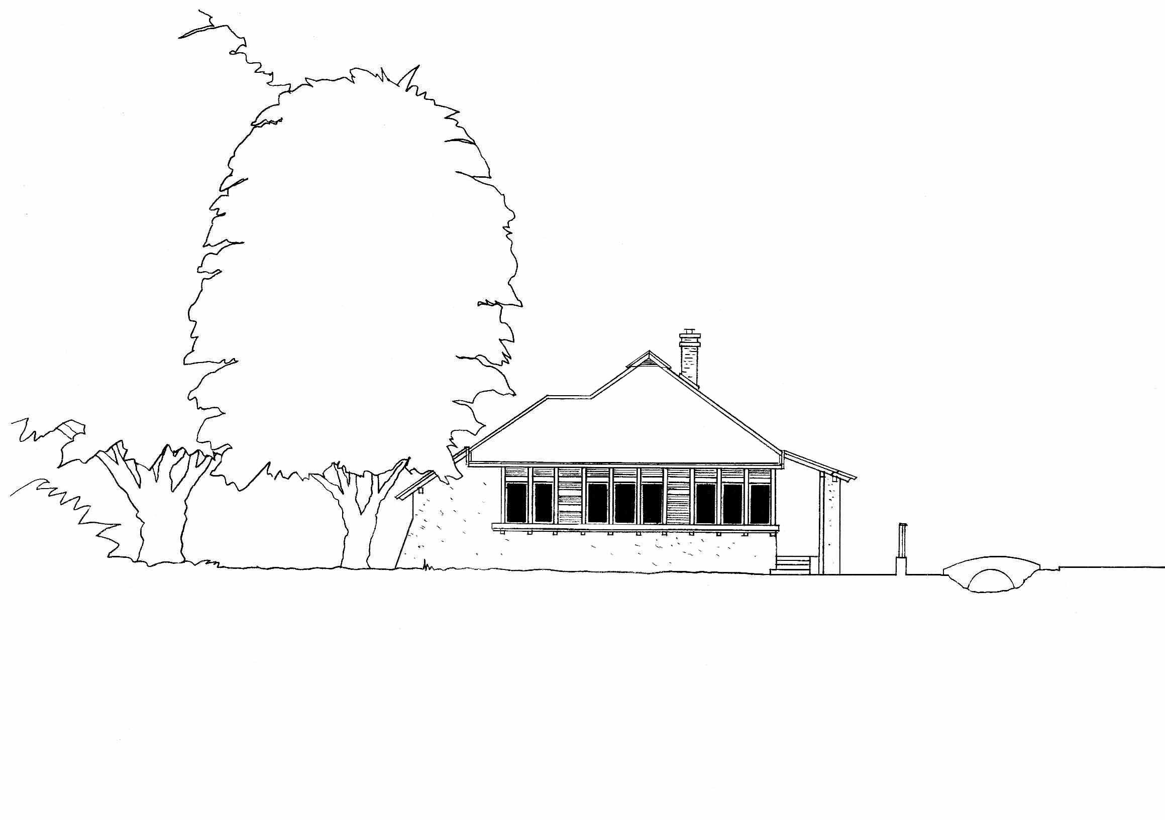 Északnyugati homlokzat